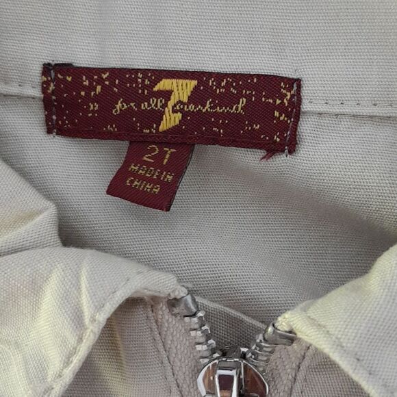 7 for all mankind Little girls jacket zipper2 t great condition - Picture 2 of 4